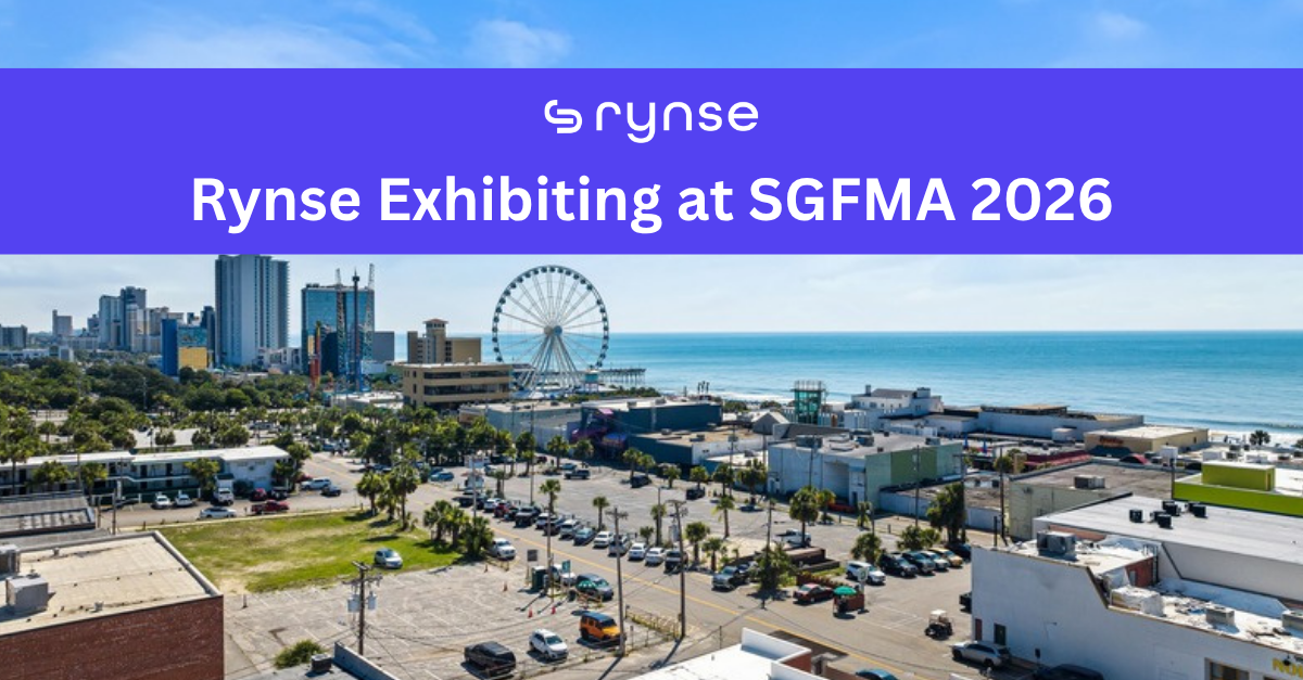 Rynse Exhibiting at SGFMA 2026 over the Myrtle Beach, SC city skyline with the SkyWheel